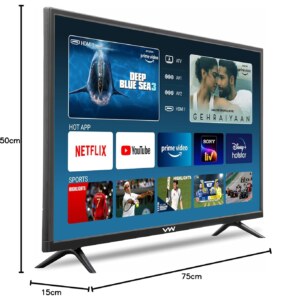 VW 32 inch Frameless Series HD Android Smart LED TV (VW32S)